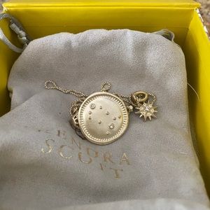 Kendra Scott Gemini Astrology Necklace Gold